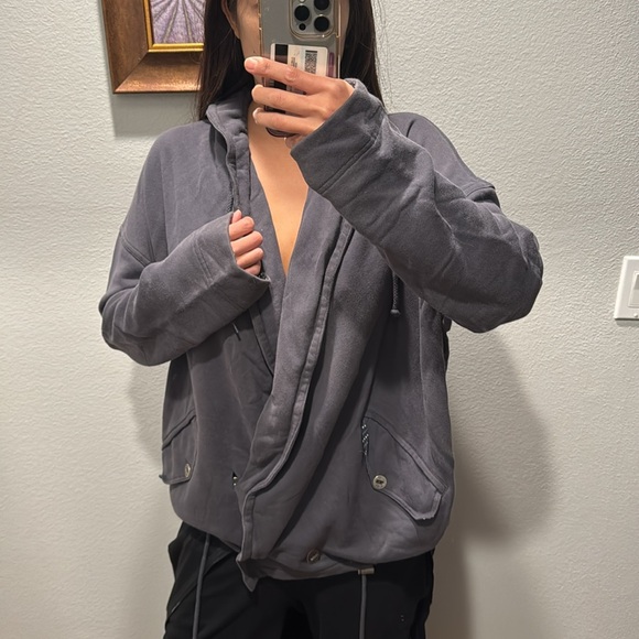 Oversized Marc Jacobs Navy blue hooded sweater jacket XS - Picture 4 of 4